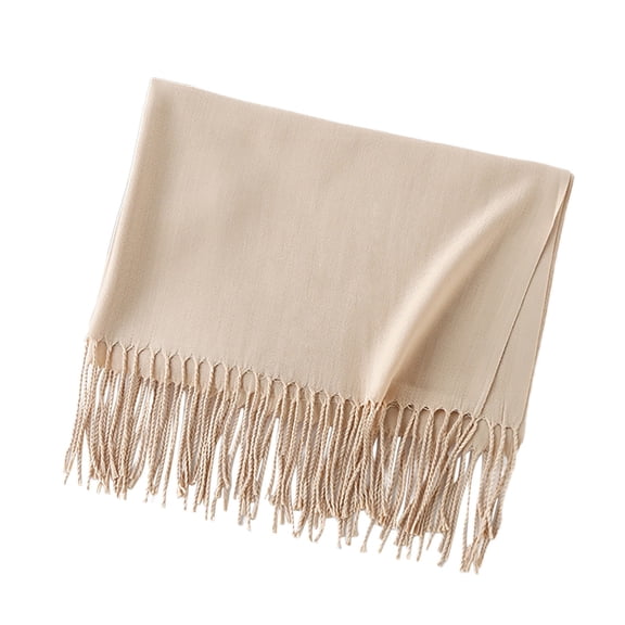 Winter Scarves for Women Lightweight Pashmina Wraps Fleece Knitting Womens Scarfs Fall Fashion Must Have Beige Scarf