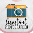 thumbnail image 4 of Inktastic Assistant Photographer Boys or Girls Baby Bib, 4 of 4