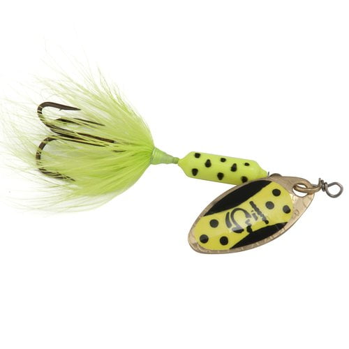 Yellow Dalmation Wordens 216-YLDA Rooster Tail Spinner 1/2 oz 