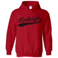 thumbnail image 5 of Raleigh Baseball Script - Hometown Pride, Pitcher Hoodie - Medium - Red, 5 of 6