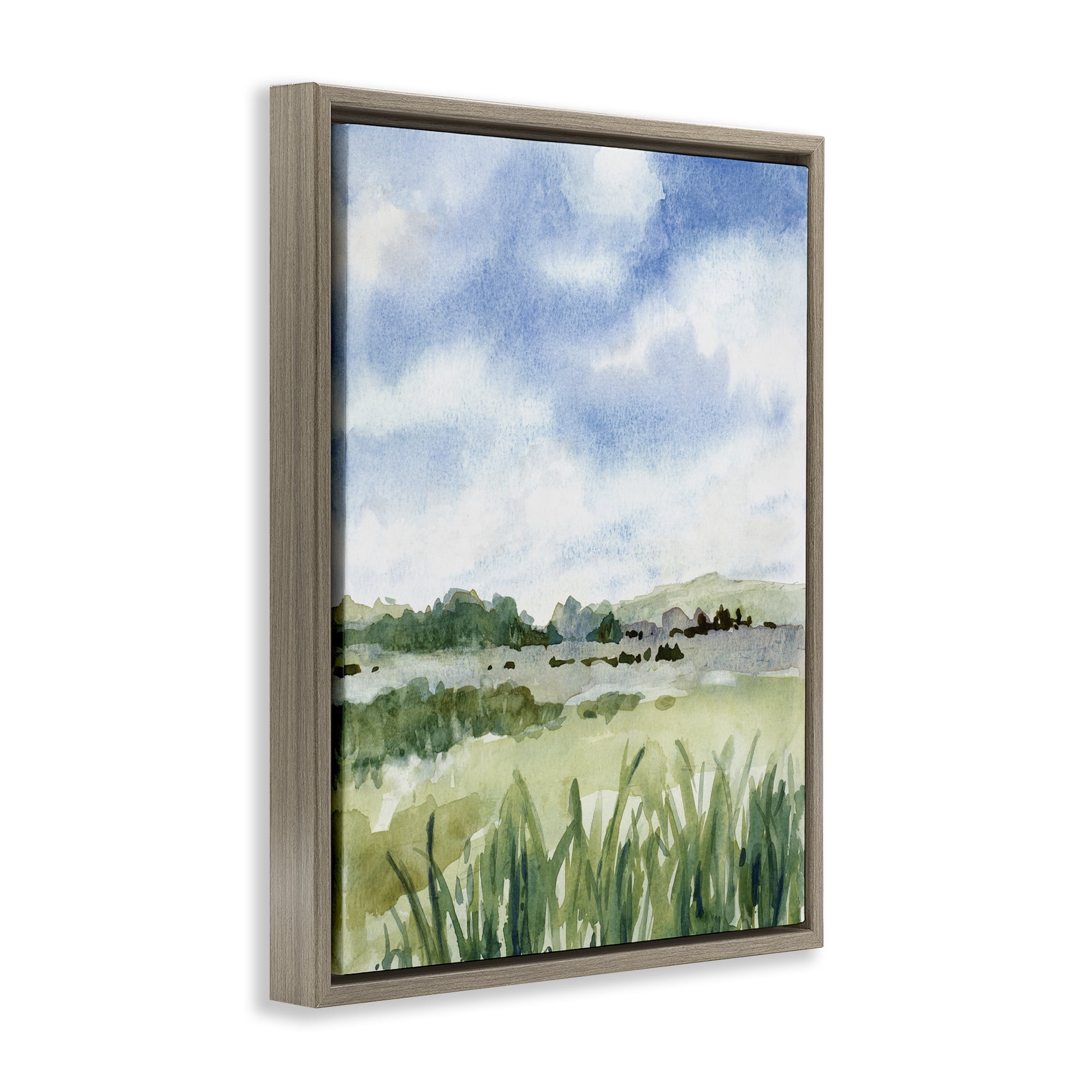 Stupell Industries Fresh Spring Morning Brown Framed Floater Canvas Wall Art, design by Lanie Loreth
