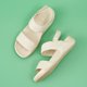 thumbnail image 5 of Sandalias Mujer Punta Abierta Antideslizante Caminar para Viajes Vacaciones (40) Beige, 5 of 9