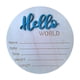 thumbnail image 1 of Letrero de recuerdo para bebé recién nacido, letrero de madera con texto "Hola Mundo" para decoración de guardería, baby shower. Azul, 1 of 9