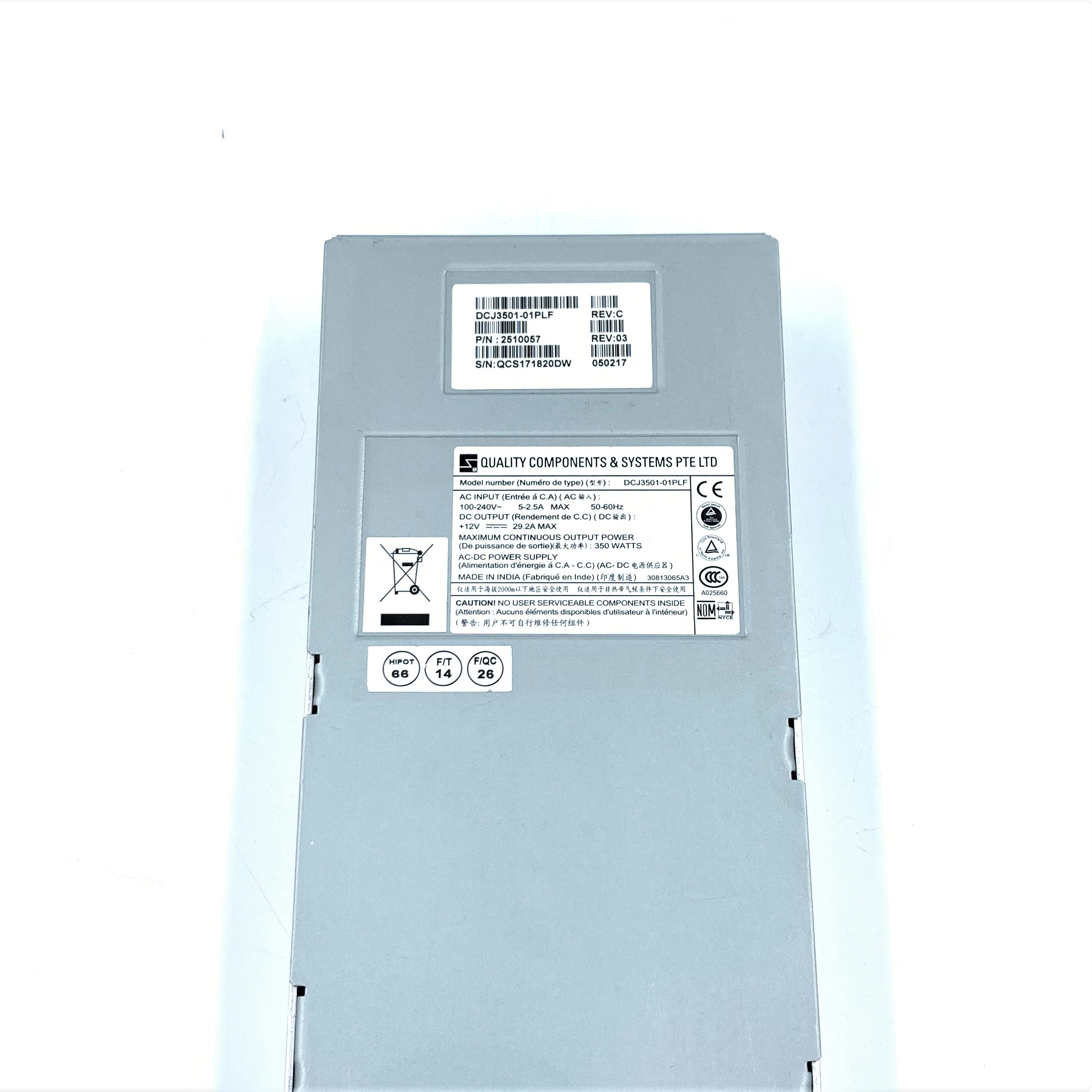 Dell Aruba Psu 350 Ac N0fny W 70 Series 350w Ac Power Supply Certified Refurbished Certified Refurbished Walmart Com Walmart Com