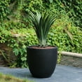 thumbnail image 4 of Black MgO Round 17.2in. H Outdoor Planter, 4 of 7