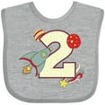 thumbnail image 3 of Inktastic 2nd Birthday Outer Space Theme Boys or Girls Baby Bib, 3 of 4