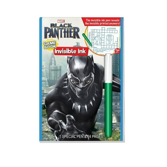 Marvel's Black Panther Game Book With Invisible Ink