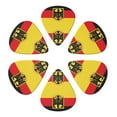 thumbnail image 6 of 6 Pack Deutschland Flag Guitar Picks In Leather Picks Holder For Bass Electric Acoustic Guitars, 6 of 7