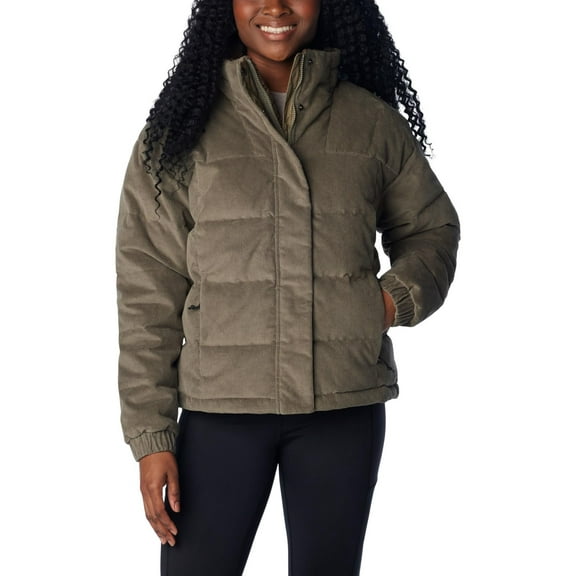 Columbia Women's Ruby Falls Novelty Jacket, Stone Green Corduroy, Small