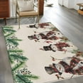 thumbnail image 2 of Vintage Snowman Area&nbsp;Rug 4x6ft Christmas Winter Green Pine Tree Linen Non-Slip&nbsp;Washable Square&nbsp;Rugs Soft Felt Indoor Floor Mat for Bedroom Kitchen Living Room Bathroom, 2 of 9