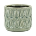 thumbnail image 3 of Cheungs 5776M 5.5 x 5 x 4.5 in. Lacrima Droplet Pot, Green, 3 of 5