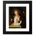 thumbnail image 2 of Jean Raoux 15x18 Black Modern Framed Museum Art Print Titled - A Lady at a Window, 2 of 5