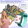 thumbnail image 3 of SHANNA 4G Smart Watch for Kids, GPS Tracker Watch, 2- Way Calling, Camera, SOS, WiFi, Touch Screen Kids Phone Watch for 4-12 Boys Girls Gifts, Cyan, 3 of 9