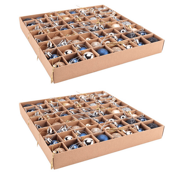 128 Pcs Multipurpose Christmas Ornaments Christmas Gifts Christmas Tree Balls -