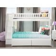 thumbnail image 5 of Woodland Staircase Bunk Bed Twin over Full with 2 Urban Bed Drawers in White, 5 of 7