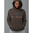thumbnail image 2 of Big Thinker Plant Garland Hoodie Women -Image by Shutterstock, Female x-Large, 2 of 4