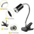 thumbnail image 2 of Reptile Heat Lamp with Clamp, Aquarium Turtle Tank Basking Light with 360° Rotatable Timing & Dimming and 2 Pack 50W UVA UVB Heat Light Bulb for Turtle Tortoise Lizard, 2 of 7
