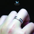 thumbnail image 3 of Princess Cubic Zirconia / Sterling Silver 925 Ring / Rhodium plated Nickel-Free / MadDuckJewels RG1429 / Thailand Jewelry, 3 of 4