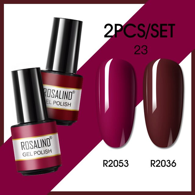 ROSALIND-Juego de esmaltes en Gel para manicura, laca híbrida semipermanente UV, diseño artístico, 2/4/6 unidades