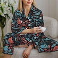 thumbnail image 6 of Bingfone Womens Pajama Sets Squirrel Owl Autumn Maple Leaves Print,Long Sleeve Loungewear Pajamas Set-XX-Large, 6 of 8