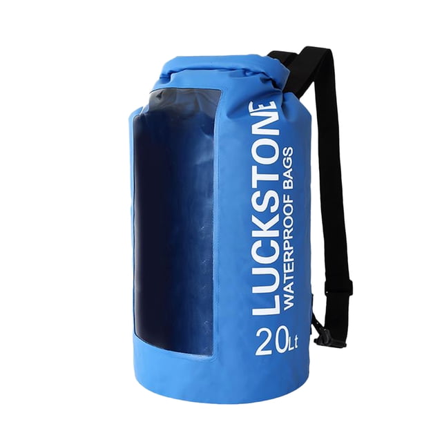 Bolsa seca impermeable Zulema 20L azul para playa kayak canoa pesca camping senderismo