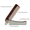thumbnail image 4 of Teissuly Stainless Steel Mustache Folding Comb Can Be Use As A Bottle Opener, 4 of 9