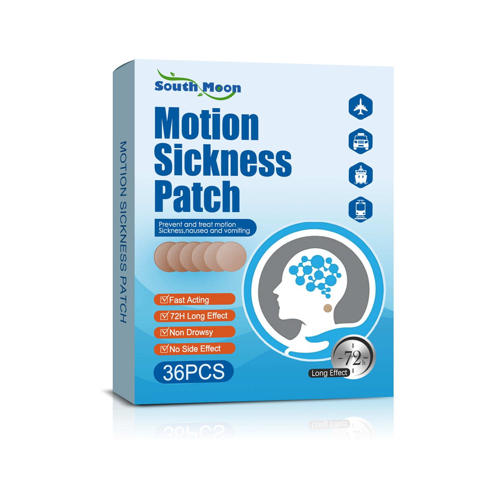 36pcs Motion Sickness Patch,Seasick Patches Anti Nausea Patches Behind