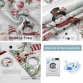 thumbnail image 4 of Christmas Snowman Blackout Curtains for Bedroom/Living Room, Thermal Insulated Kitchen Curtains, Xmas Balls Elk Botanical Vintage Grommet Darkening Window Treatment Drapes 52"x72"x2, 4 of 8