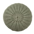 thumbnail image 4 of Ox Bay Zoe Medium Solid Transitional Indoor Round Pouf, Dessert Sage, 20" x 20" x 16", 4 of 7