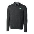 thumbnail image 2 of Men's Cutter & Buck  Heather Charcoal North Dakota Lakemont Tri-Blend Quarter-Zip Pullover Sweater, 2 of 3