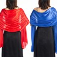 thumbnail image 6 of 200x70cm Womens Imitation Silk Sheer Scarf Cape Solid Color Long Shawl Wrap for, 6 of 17
