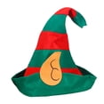 thumbnail image 5 of Segolike Christmas Elves Hat, Christmas Party Costume, Novelty Gift for Men Women Funny Props, Red and Green Striped Hat, Accessories, Santa Hat Style B, 5 of 8