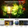 thumbnail image 4 of Luces solares para senderos exteriores LETMY, paquete de 8, impermeables, 12 h, 4 of 7