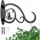 thumbnail image 2 of Soporte para plantas de pared BRILLAR Hierro forjado Negro 1 pieza, 2 of 5