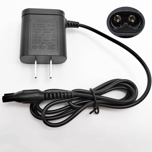 Shaver Charger HQ850 Replacement Power Cord Adapter 8V for QP2630 QP2530 H Series Shaver and Trimmer