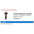 thumbnail image 2 of Harmonic Balancer Bolt - Compatible with 1995 - 2005 Buick Park Avenue 1996 1997 1998 1999 2000 2001 2002 2003 2004, 2 of 2