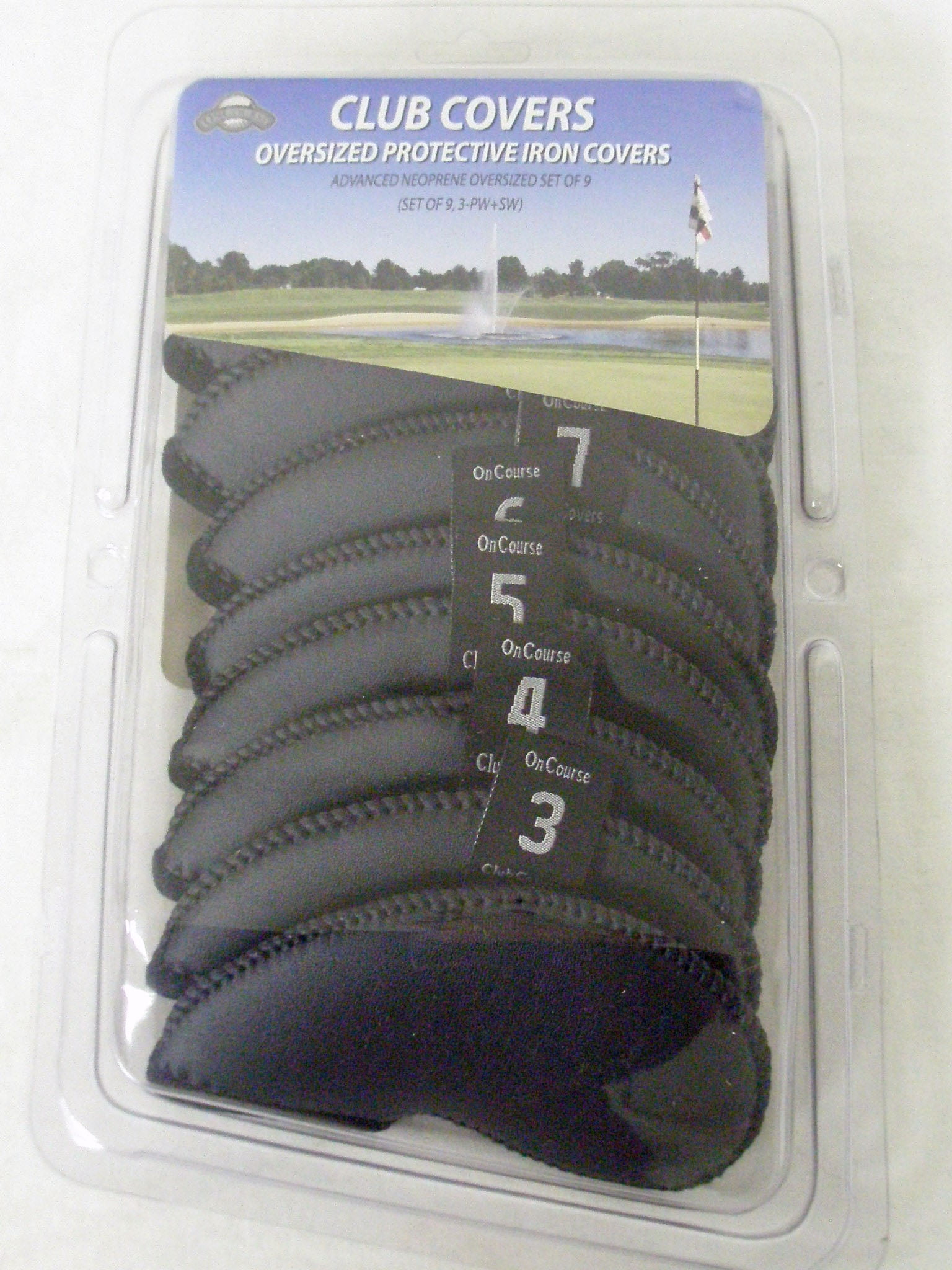 On Course Oversized Protective Iron Covers (Set of 9, 3PW+SW) NEW