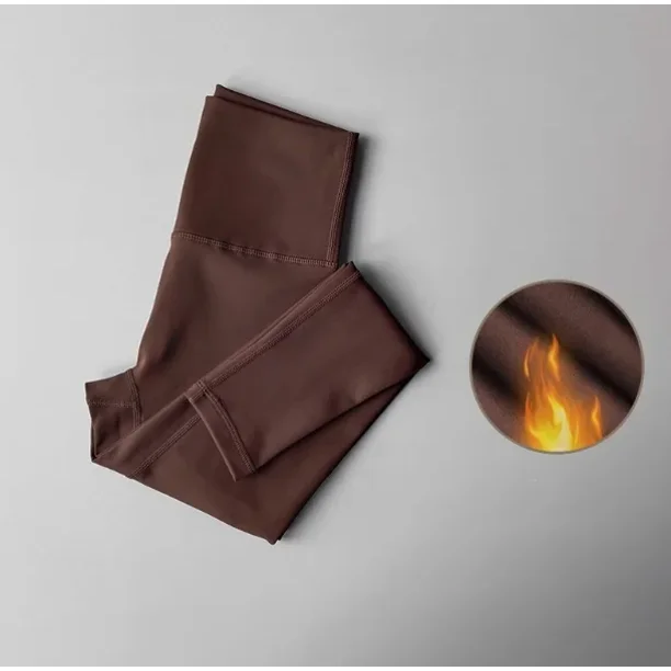 Otoño Invierno terciopelo cálido cintura alta levantamiento de cadera pantalones deportivos alta elasticidad secado rápido Fitness pantalón Leggings ropa externa