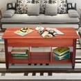 thumbnail image 2 of Veryke Lift Top Coffee Table, Wood Coffee Table, Cocktail Table with Hidden Storage Compartment for Home Living Room, Wood Color, 2 of 7