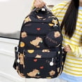 thumbnail image 5 of ibiyuan School Backpacks Nylon Cartoon Print Large Capacity Double Shoulder School Bag for Ages 5th 6th 8th 10th, Middle Elementary, High School, Outings, 5 of 5