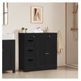 thumbnail image 2 of KWUXIN Storage Cabinet with 4 Drawers and 2 Doors, Adjustable Shelves, Freestanding Cabinet for Kitchen, Dining Room, Living Room, Entryway, Black, 2 of 5