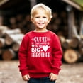 thumbnail image 3 of Cupid is Promoting Me to Big Brother Sweatshirt for Sibling Reveal Announcement Red Sweatshirt 2T, 3 of 4