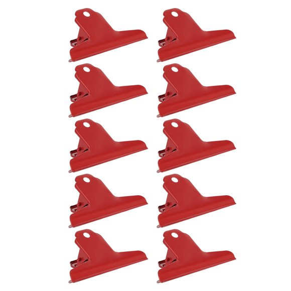 Electroplated Metal Binder Clip 10PCS Wide Application Easy to Use Multipurpose for Office School Rustproof