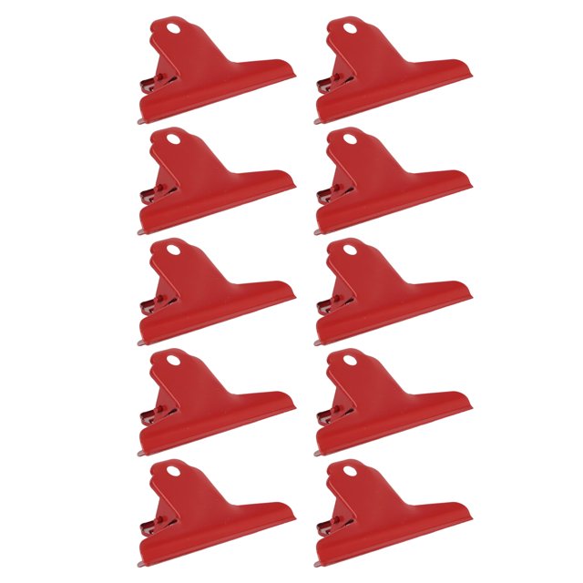 Electroplated Metal Binder Clip 10PCS Wide Application Easy to Use Multipurpose for Office School Rustproof