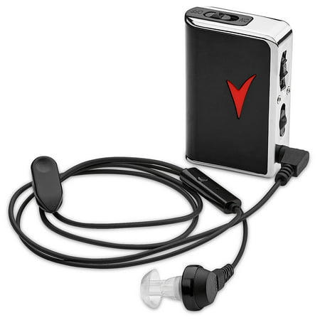 Personal Sound Amplifier - Voice Enhancer Device and Personal Audio Amplifier for Sound Gain of 50dB, Up to 100 Feet Away, Pocket Hearing Devices and Hearing Assistance for TV and