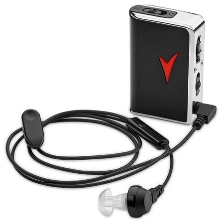 - Personal Sound Amplifier - Voice Enhancer Device and Personal Audio Amplifier for Sound Gain of 50dB, Up to 100 Feet Away, Pocket Hearing Devices and Hearing Assistance for TV and Talking