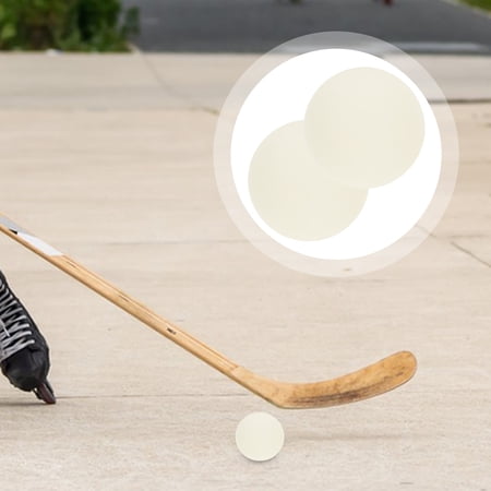 GETAJGHSD 2Pcs Hockey Practicing Puck PVC Night Glow Training Equipment Hockey Accessory Beige