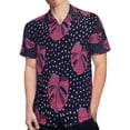 thumbnail image 4 of High Quality Hawaiian Shirts for Men Short Sleeve Aloha Beach Shirt Floral Summer Casual Button Down Shirts Blouses GDTOFY, 4 of 7