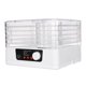 thumbnail image 2 of Máquina de secado de alimentos, 5 bandejas, Control de control de botón apilable silencioso grande, 35-70  degree para secador de alimentos y verduras para , Blanco, 2 of 9