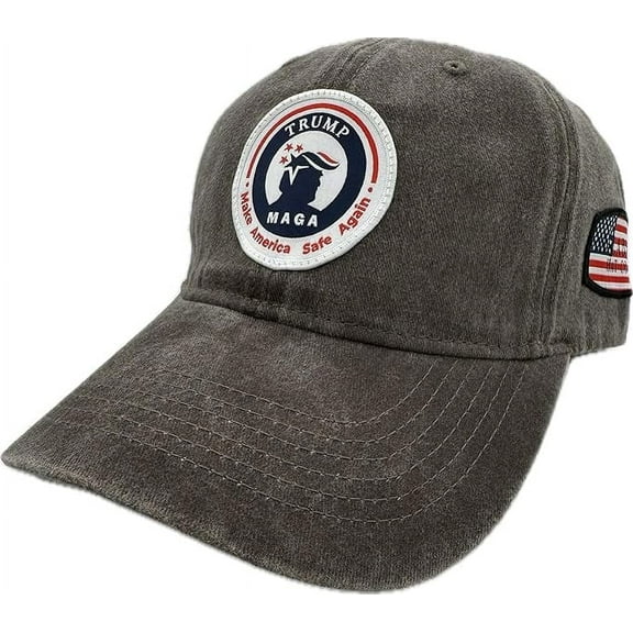 Trump Hat 2024 MAGA Hat Make America Great Again Donald Trump Slogan with USA Flag Cap Trump Merchandise Gift for Woman Men